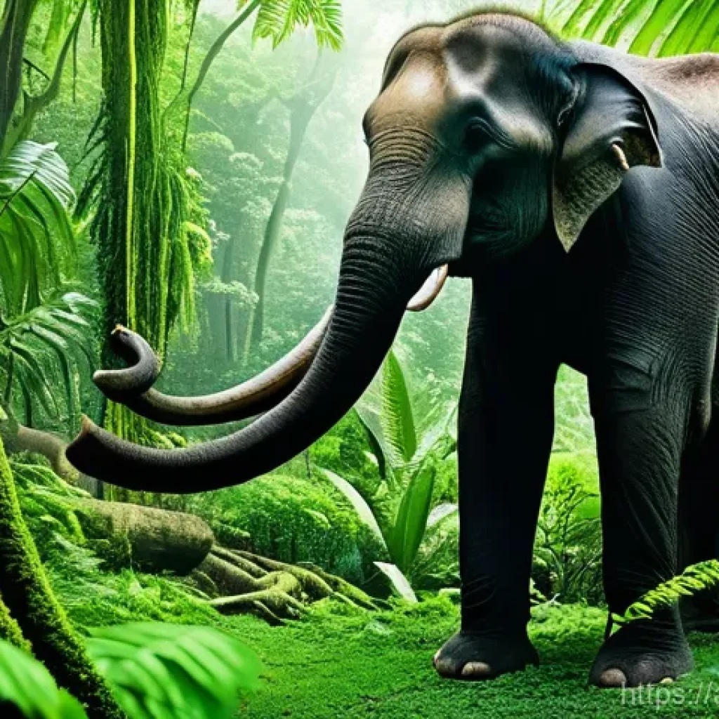 태국 국립 공원 소개 - **Lush Rainforest and Wildlife:**
    "A stunning, highly detailed image of a vibrant rainforest in ...