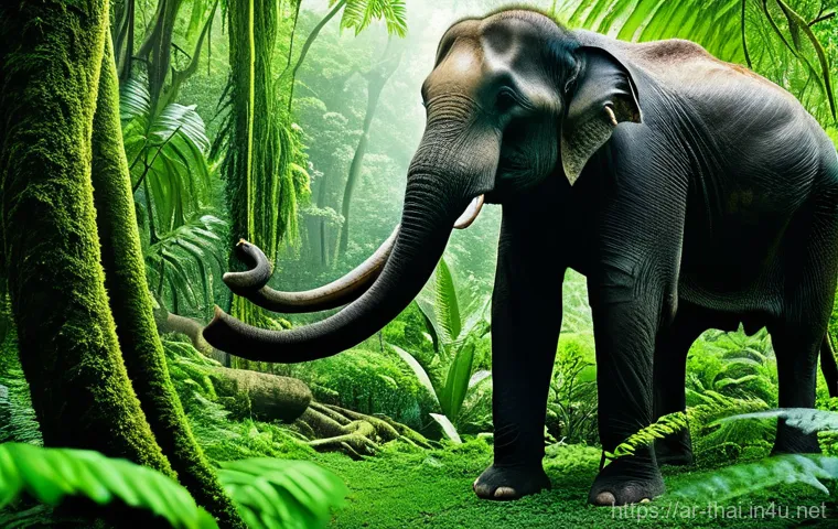 태국 국립 공원 소개 - **Lush Rainforest and Wildlife:**
    "A stunning, highly detailed image of a vibrant rainforest in ...