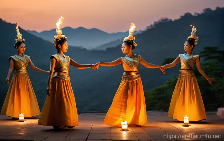 태국 전통 춤 종류 - **Prompt 2: Lakhon Graceful Female Dance**
    "A vibrant, detailed image capturing the elegance of ...