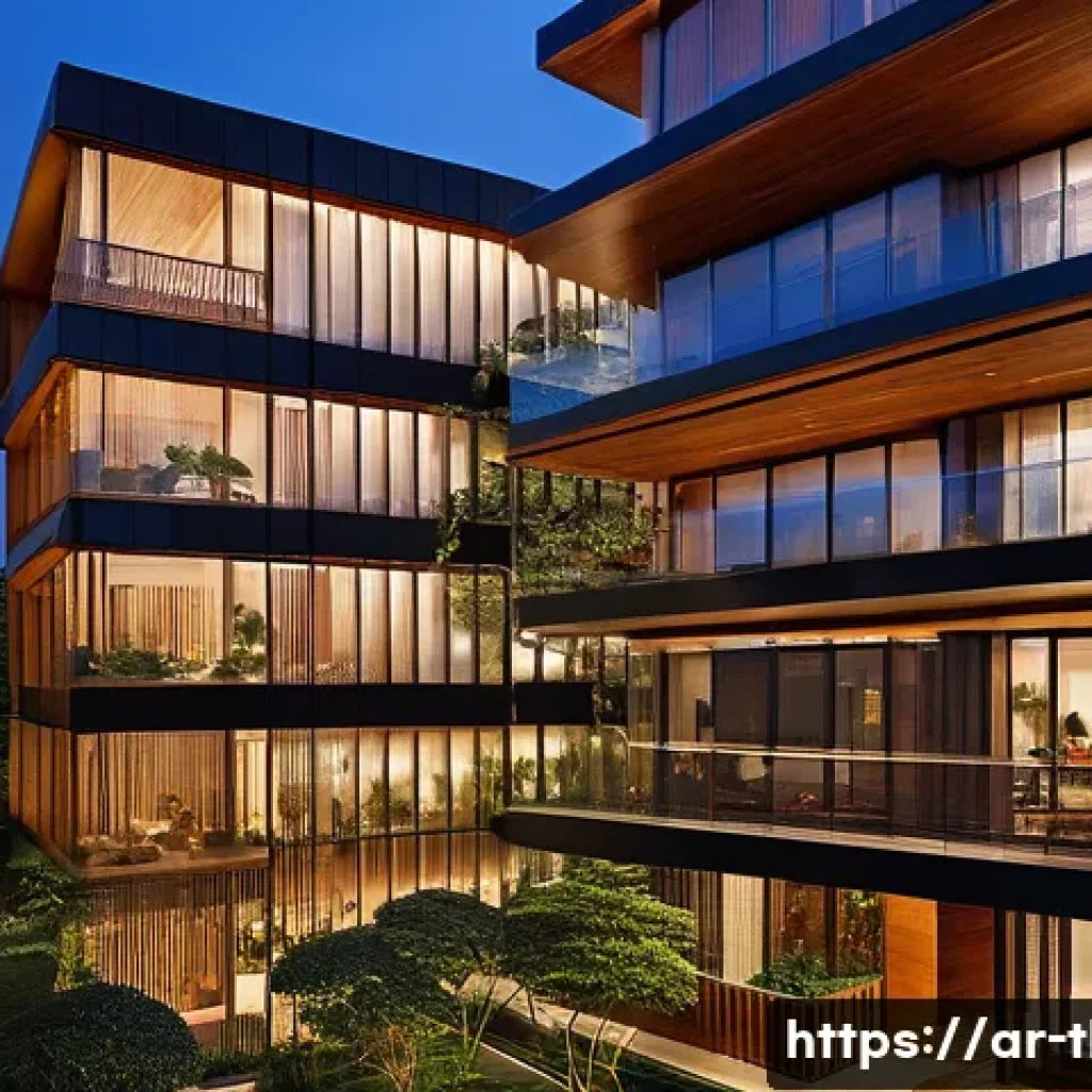 태국의 최신 건축 프로젝트 - A modern architectural complex in Bangkok that harmoniously blends traditional Thai cultural element...
