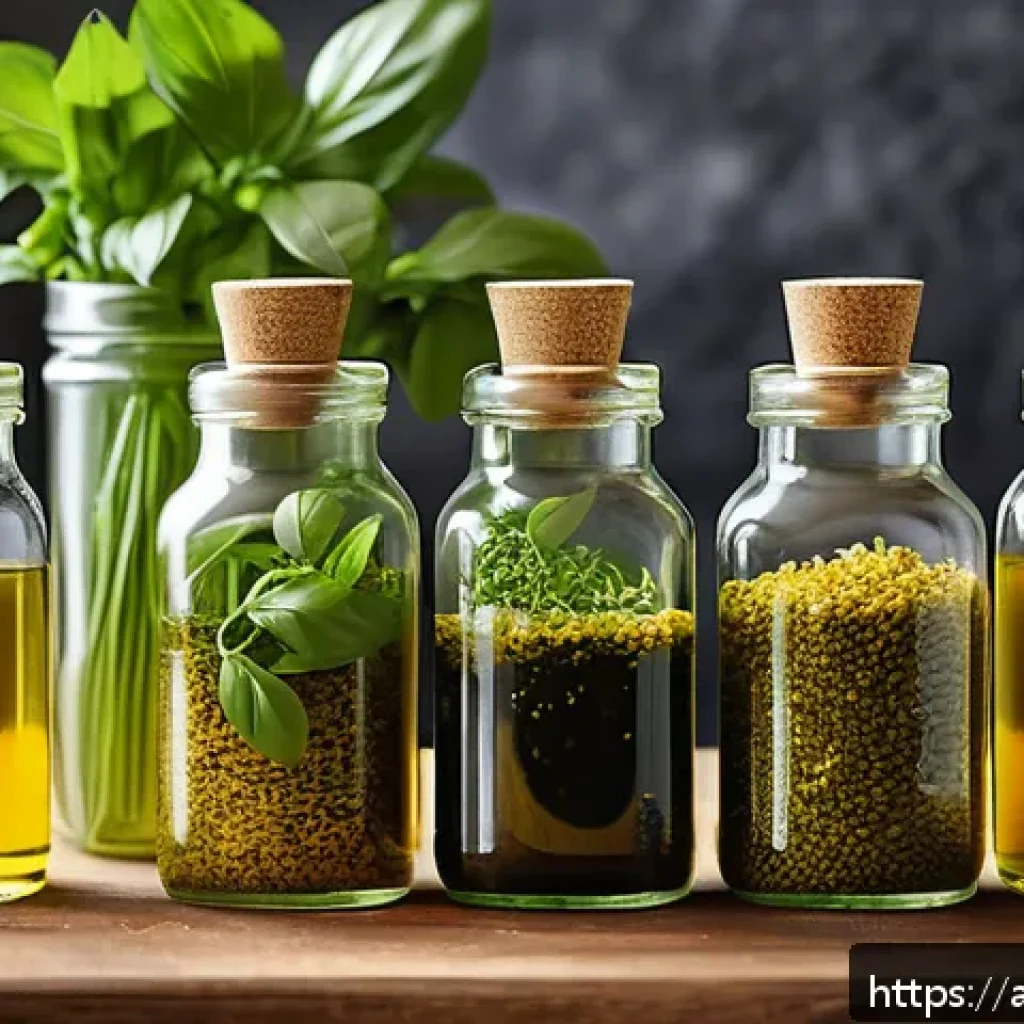 태국의 최신 요리 트렌드 - A vibrant Thai kitchen scene showcasing fresh local herbs like Thai basil and coriander being infuse...